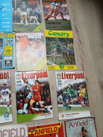 football program lot all Liverpool fc related