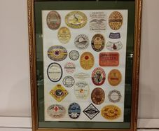 Guinness labels collage print