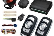 1-Way Car Vehicle Protection Alarm Security System Keyless Entry Siren +2 Remote
