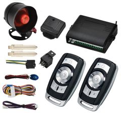 1-Way Car Vehicle Protection Alarm Security System Keyless Entry Siren +2 Remote