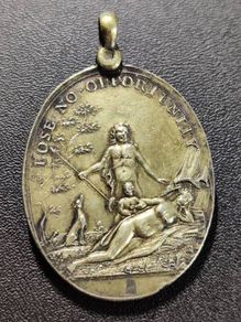 A silver-gilt membership medal for the Beggar's Benison Club, Anstruther, Scotland, second half 18th century