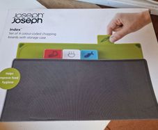 Joseph Joseph Index Chopping Board Set of 4 Silver