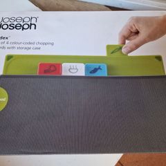 Joseph Joseph Index Chopping Board Set of 4 Silver