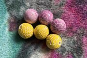 6 x marble balls for art &amp; crafts