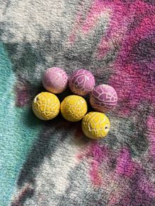 6 x marble balls for art & crafts