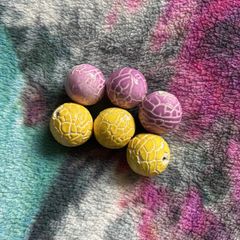 6 x marble balls for art & crafts