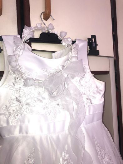 Stunning twin communion outfits