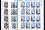 2001 Ireland Sailing (Ruffian, Howth, Sports boat &amp; The Glen) Stamp Sheetlet Plate 1A1A1A1A Fine Used with Dublin CDS cancel of 17th September 2002 (First day of issue) on envelope extract
