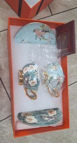 Bone China Meidao Cup and Saucer x 2