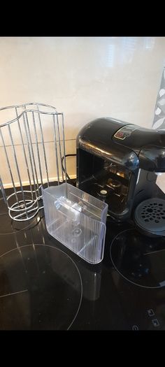 Bosch TASSIMO Coffee Machine (Black) + Chrome Pod Holder & Cleaning Disc