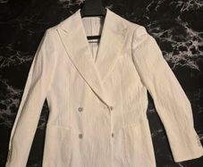 SuitSupply OffWhite Double Breasted Blazer 36