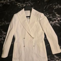 SuitSupply OffWhite Double Breasted Blazer 36
