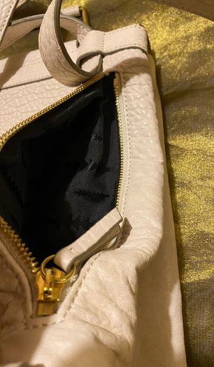 Thacker New York Cream Leather Backpack/crossbody Bag