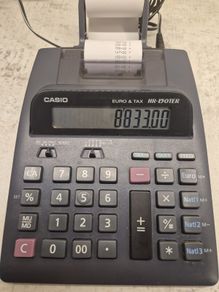 Casio Calculator with 15 Spare Rolls