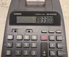 Casio Calculator with 15 Spare Rolls