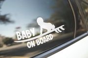 Mom &amp; Baby on Board Car Decal Outdoor Vinyl for car show you love for your baby gift for her to place on the window car