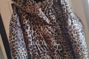 Zara Water Repellent Leopard Print Jacket