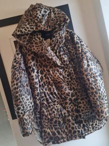 Zara Water Repellent Leopard Print Jacket