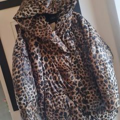 Zara Water Repellent Leopard Print Jacket