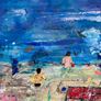 48cm Framed Original Seascape Coastal Art painting  Abstract Painting Original artwork Image 3