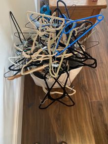 Felt and mixed clothes hangers