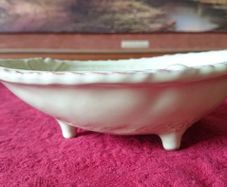 7 Inches Long Vintage Virginia Casa Italian Footed Dish