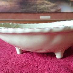 7 Inches Long Vintage Virginia Casa Italian Footed Dish