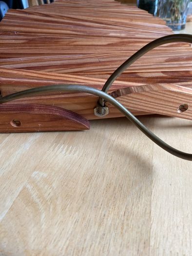 Lamp - timber with moving lathes for you to shape to your liking