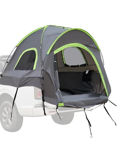 Truck Bed Camping Tent Fits 6.4 to 6.7 ft Waterproof PU2000 2 to 3 P
