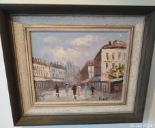 Caroline Burnett Oil on Canvas Painting (24027)