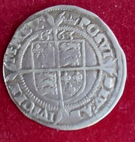 1563 Elizabeth 1st 6 pence Hammered coin