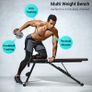 Adjustable Weight Bench Foldable Workout Bench with Incline Decline Flat Weight Lifting Sit Up Ab Bench for Exercise Image 4