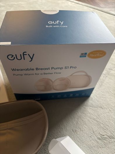Eufy Breast pump (s1 pro) with charging case & heating technology