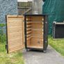 Custom Handmade Wooden Cold Smoker, On Wheels (Pellet & Wood Chips) Image 2