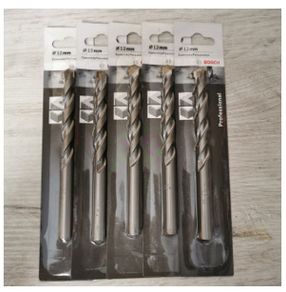 5 x Bosch 12mm Concrete Percussion Drill Bits