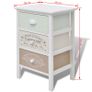 French Storage Cabinet 3 Drawers Wood Image 8