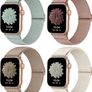 4 Pack Stretchy Nylon Strap Compatible with Apple Watch Straps 38mm 40mm 41mm 42mm(series 11 10), Adjustable Sport Elastic Bands for iWatch Series 11/10/9/8/7/6/5/4/3/2/1/Ultra3/2/1/SE3 Image 7