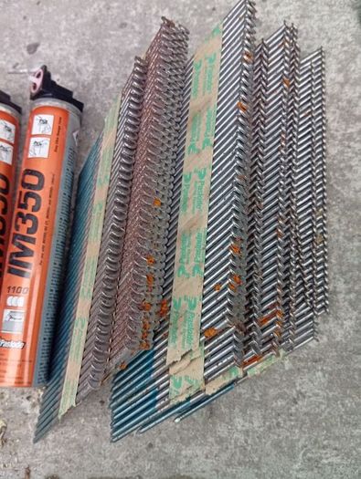Brand New Paslode Gas fuel 80g/1100shots+ cells pins/nails set