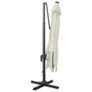 Cantilever Umbrella with Pole and LED Lights Sand 300 cm Image 6