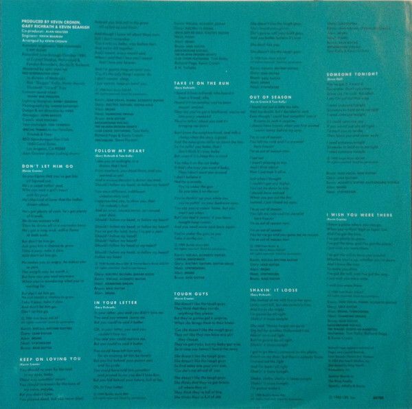 REO Speedwagon  Hi Infidelity