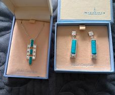 necklace, matching  earrings