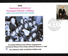 2023 Ireland Centenary of the Birth of President Patrick J Hillary Commemorative Stamps PaddyAchill First Day Cover (FDC)