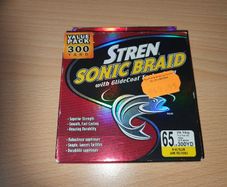NEW - His-Vis Yellow Stren Sonic Braid 0,33mm, 300yd=274m, 65LB = 29,5kg - Bait Trace Paternoster Lures Cod Pollock Ling Conger Bass Mackerel Pike Perch Trout Salmon