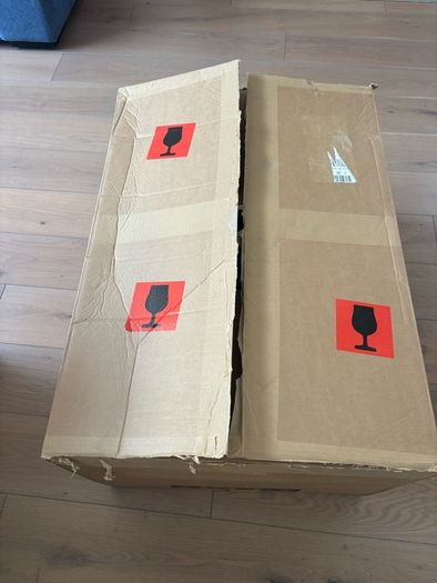 Very large cardboard box