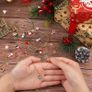 FREE SHIPPING 110Pcs Christmas Gold Enamel Charms DIY Jewelry Making Charms Pendants for Bracelet Necklace Earring Craft Supplies Image 5
