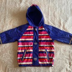 Girls Fleece Lined Rain Jacket age 2-4