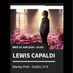 Lewis Capaldi tickets x2