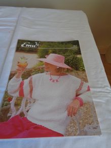 "Emu" Ladies Cotton Sweater Knitting Pattern For Sale