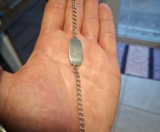 Vintage Silver Identity Bracelet