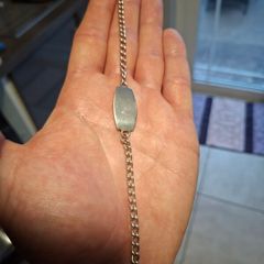 Vintage Silver Identity Bracelet